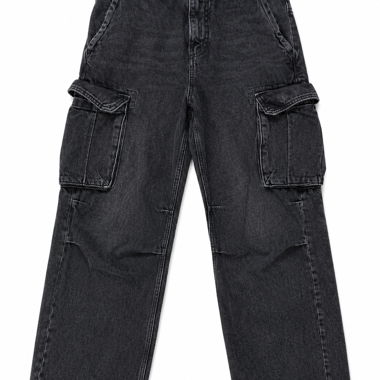 Jeans cargo neri - Bershka 