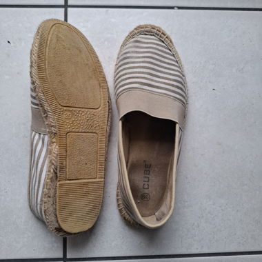 Gestreifte Espadrilles Gr. 37