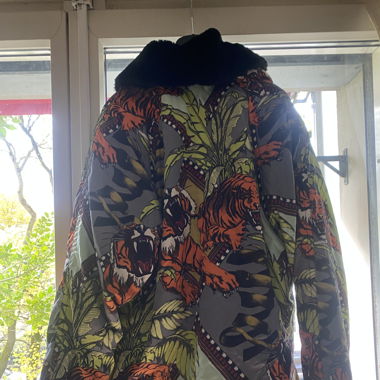 Vintage Jacke mit Faux Fur Collard