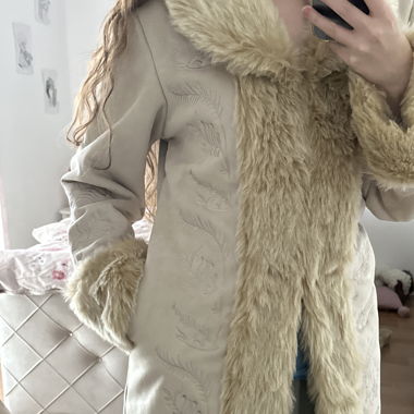 Manteau en Daim Synthétique Y2k