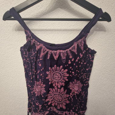 Vintage Batik Shirt mit Stickereien
