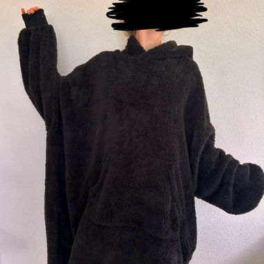 Hoodie im Wolldeckenstyle