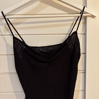 Mesh Black Tank Top 