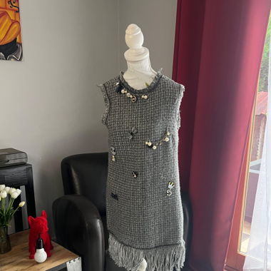 Robe en tweed taille s-m