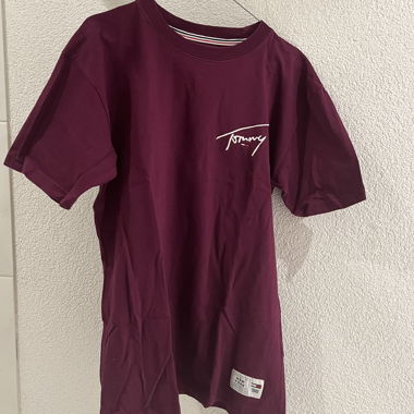 T-shirt Tommy Hilfiger violet foncé