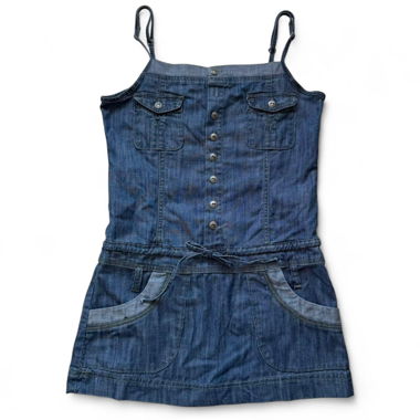 Mini Y2k denim dress (S)
