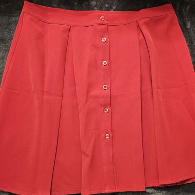 Jupe Plissée Rouge