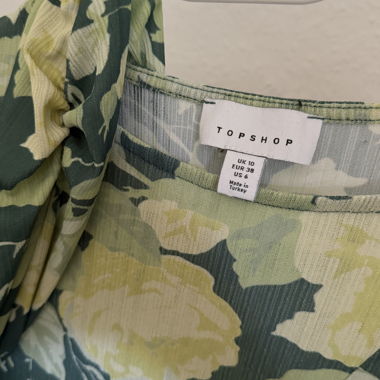 Haut à manches longues Topshop à fleurs