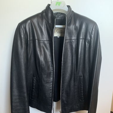 Black leather jacket