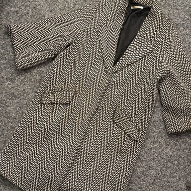 Cappotto lungo a quadri