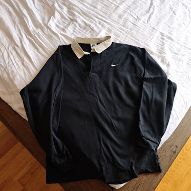 Polo maniche lunghe Nike nero Taglia L