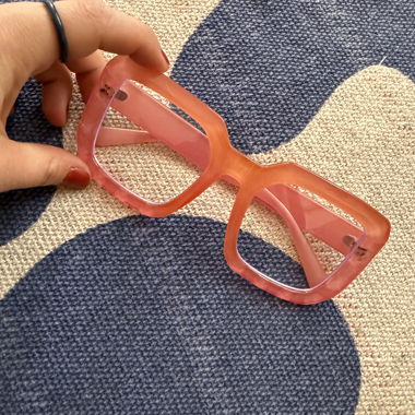 Pink/Orange Blue Light Glasses
