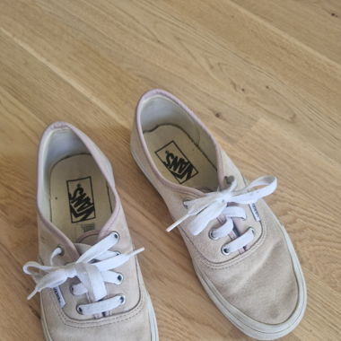 VANS beige nubuck leather