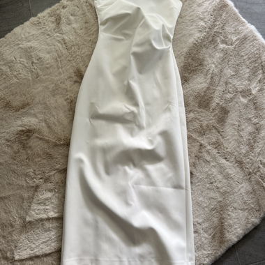 White Satin Dress