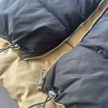 Reversible Quilted Vest black/beige
