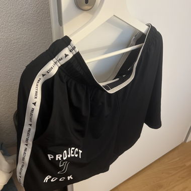 Short da sport Project Rock neri di Under Armour