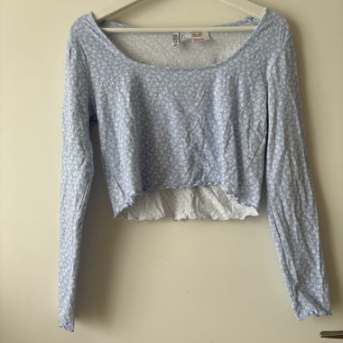 Langarmshirt Blumen