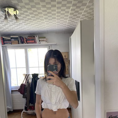 white brandy melville blouse