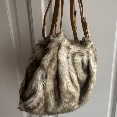 Fluffy Faux-Fur Handbag