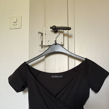 Crop-Top mit Wickel-Optik