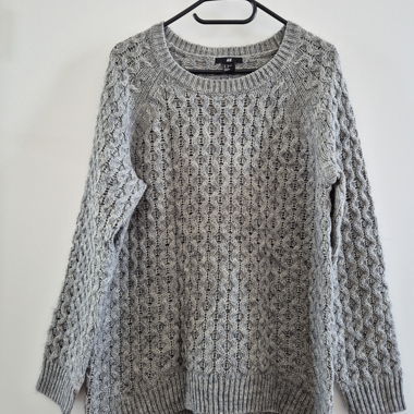 Maglione in maglia H&M grigio