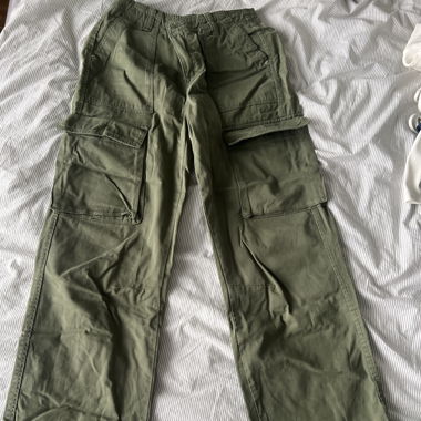 pantalon cargo vert 