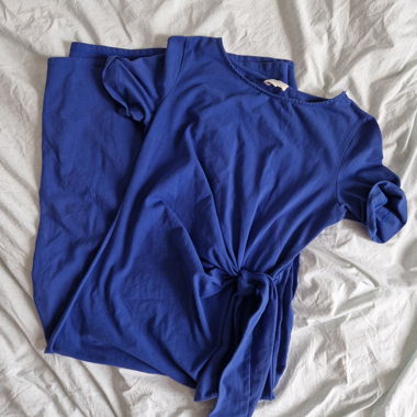 Abito avvolgente blu Sezane "Pippa"