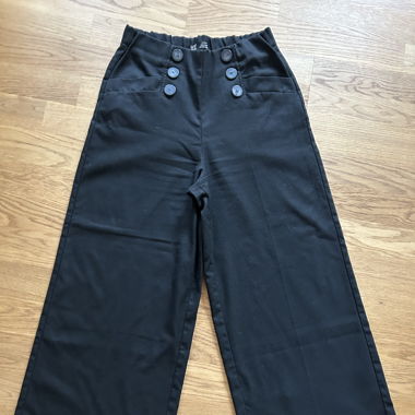 Pantalon large noir Zara