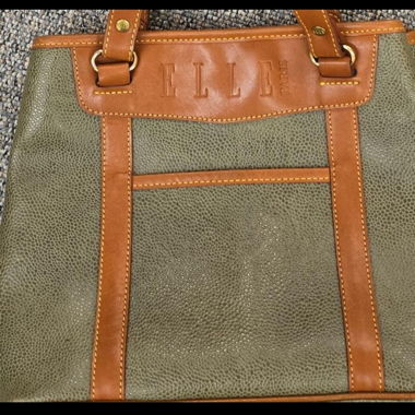 Geräumige Leder Handtasche Elle Paris