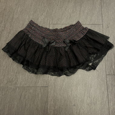 Gonna mini tutu nera rossa
