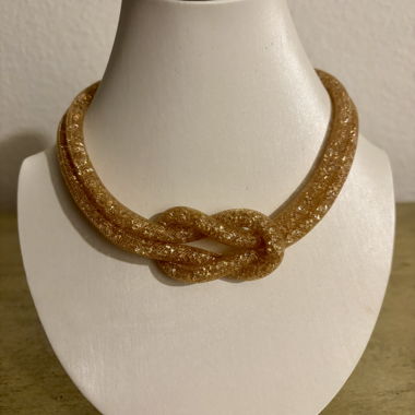 Collier Swarovski doré