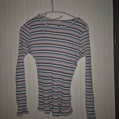 maglia a maniche lunghe a righe