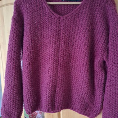 Pullover rose fuschia