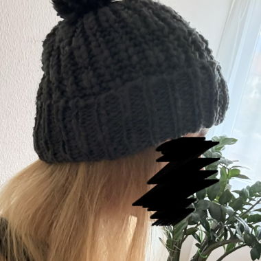 Strickmütze Grau