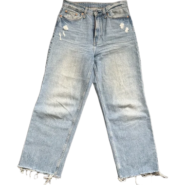 Jeans à jambe droite en denim clair