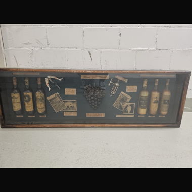 Vintage Deko-Bild Wein-Thema