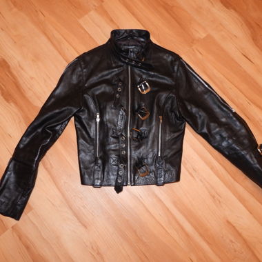 MDM Fashion schwarze Lederjacke Gr. L