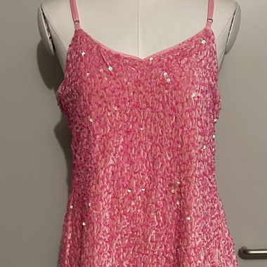 Top rosa con paillettes