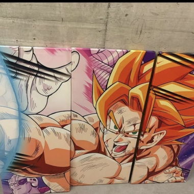 Manga-Wandbild mit 3 Feldern