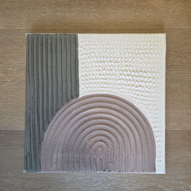 Tableau avec structure (plâtre) 