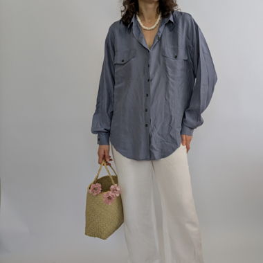 Blouse en soie élégante taille M Jonathan Martin