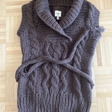Knit Cowl Neck Sweater Vest