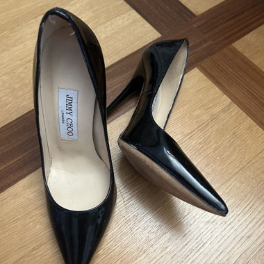 Scarpe con tacco nere Jimmy Choo