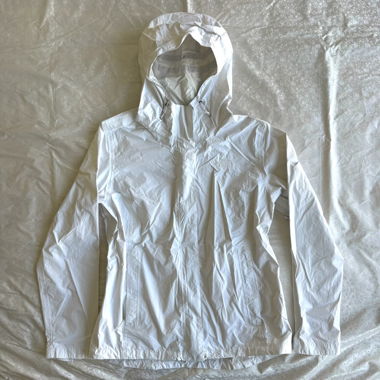 The North Face snow white windbreaker jacket