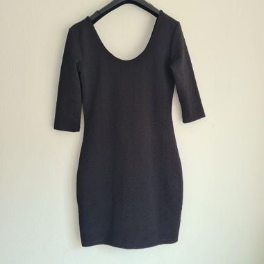 Manor Floral Mini Dress Black Round Neck