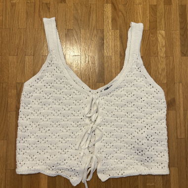 White Knit Top