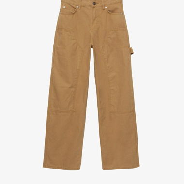 Pantalon cargo large marron 