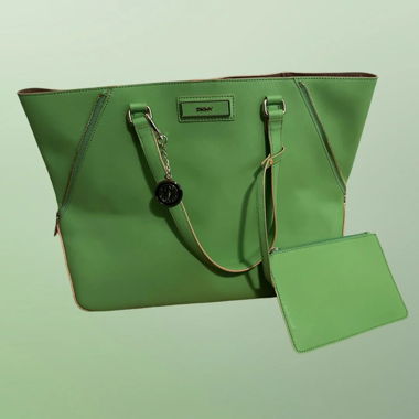 DKNY Handtasche gross grün