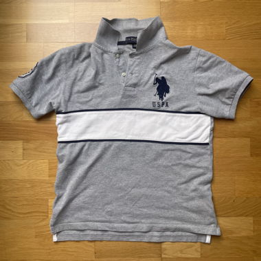 Grey U.S. POLO ASSN. Poloshirt Grösse S
