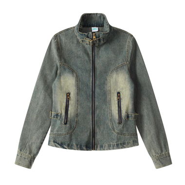 Jeansjacke mit Reissverschluss
